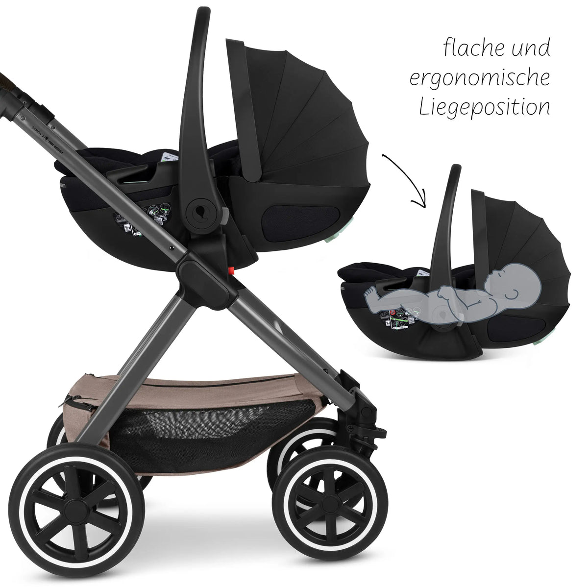 ABC Design Samba 2 Set Passeggino 4in1 con Ovetto Calla