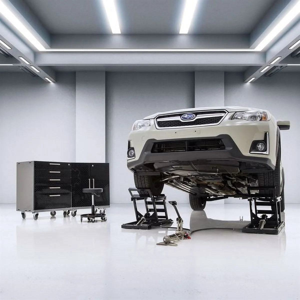 Coppia Rampe di Sollevamento Idrauliche per Auto 1360 kg