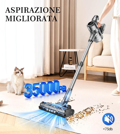 Syntecno VC7211 Scopa Elettrica Senza Fili