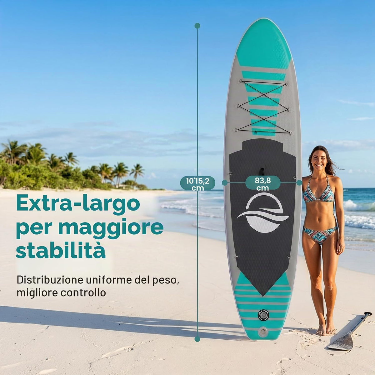 SereneLife Tavola da SUP Gonfiabile