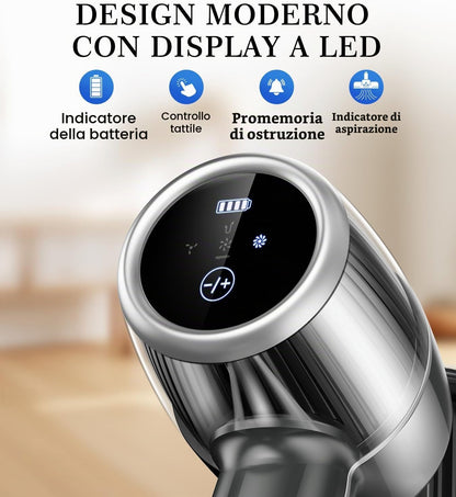 Syntecno VC7211 Scopa Elettrica Senza Fili