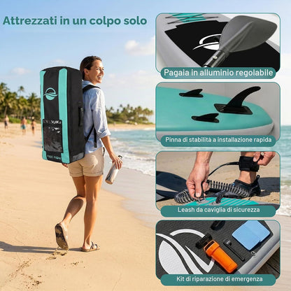 SereneLife Tavola da SUP Gonfiabile