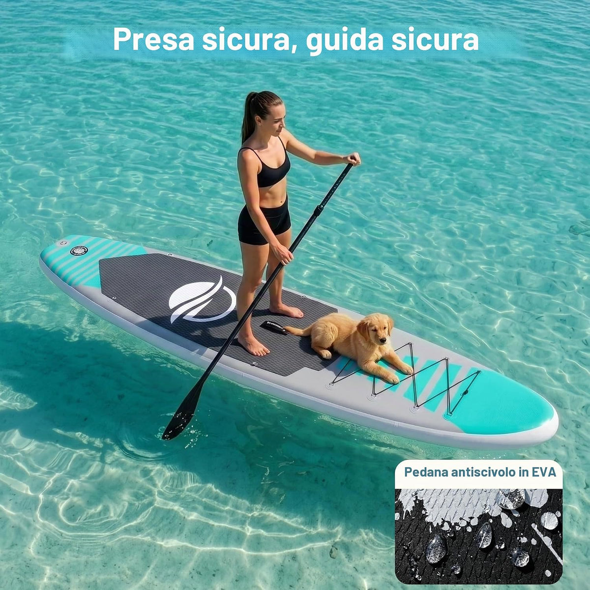 SereneLife Tavola da SUP Gonfiabile
