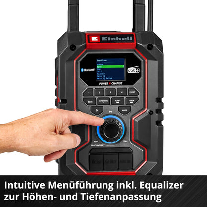 Einhell TE-CR 18 Li DAB+/FM/BT-Solo Radio da Cantiere