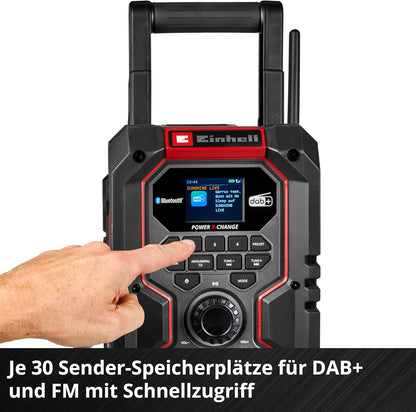 Einhell TE-CR 18 Li DAB+/FM/BT-Solo Radio da Cantiere
