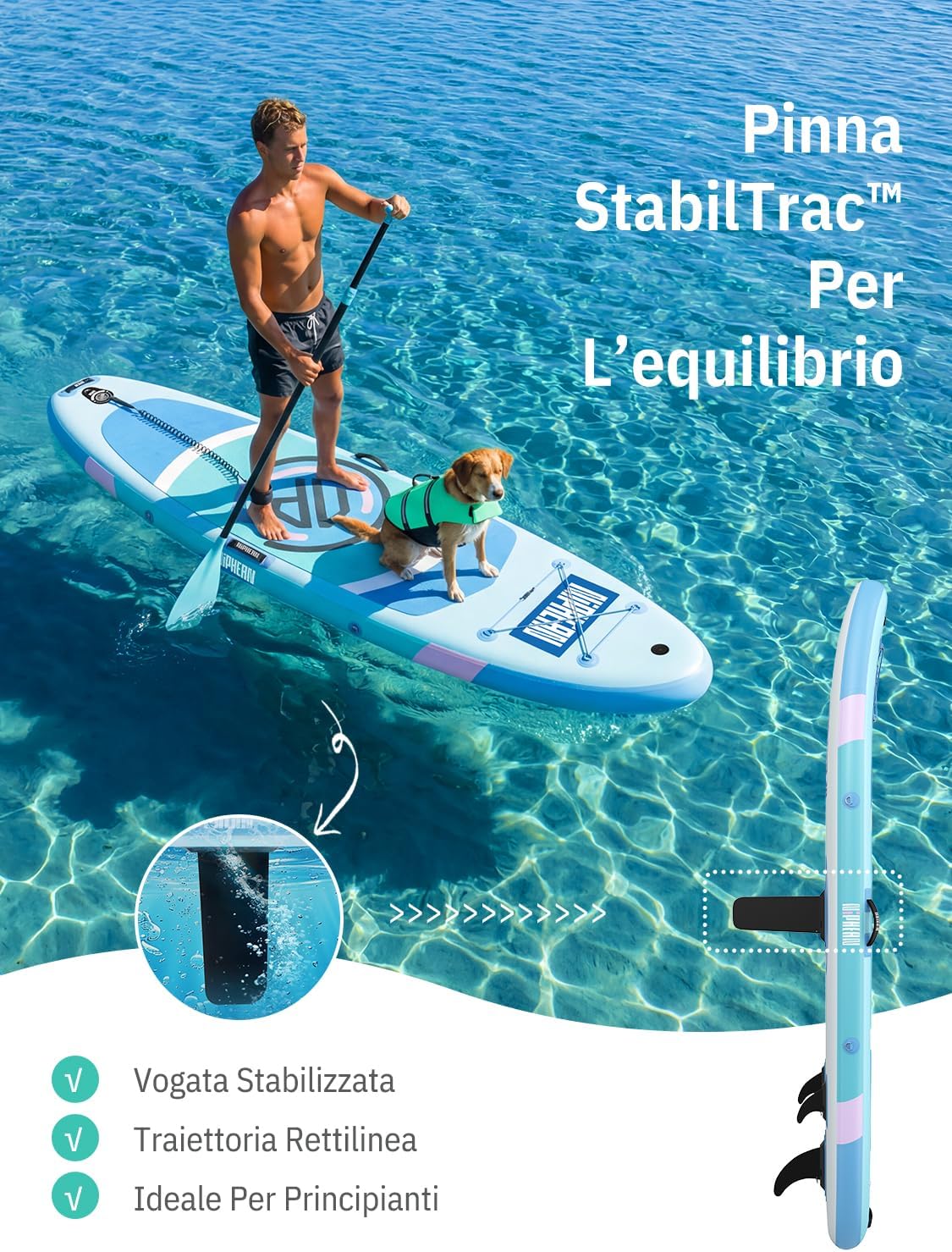 Niphean Tavola da SUP Gonfiabile 305x83x15cm NIPHEAN305