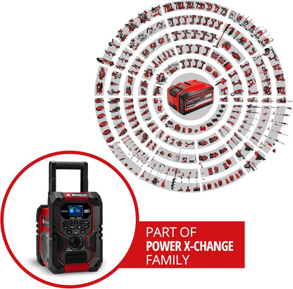 Einhell TE-CR 18 Li DAB+/FM/BT-Solo Radio da Cantiere