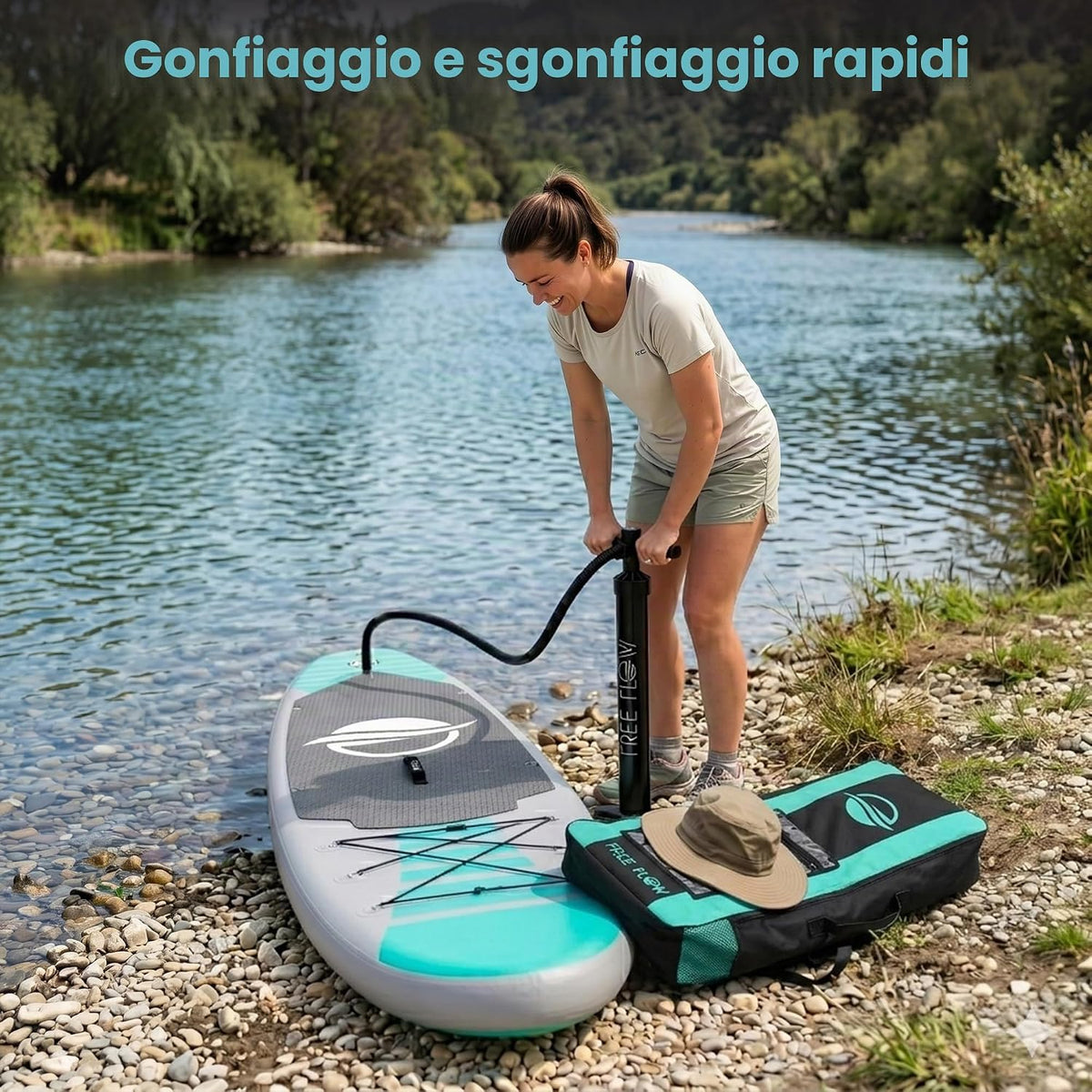 SereneLife Tavola da SUP Gonfiabile