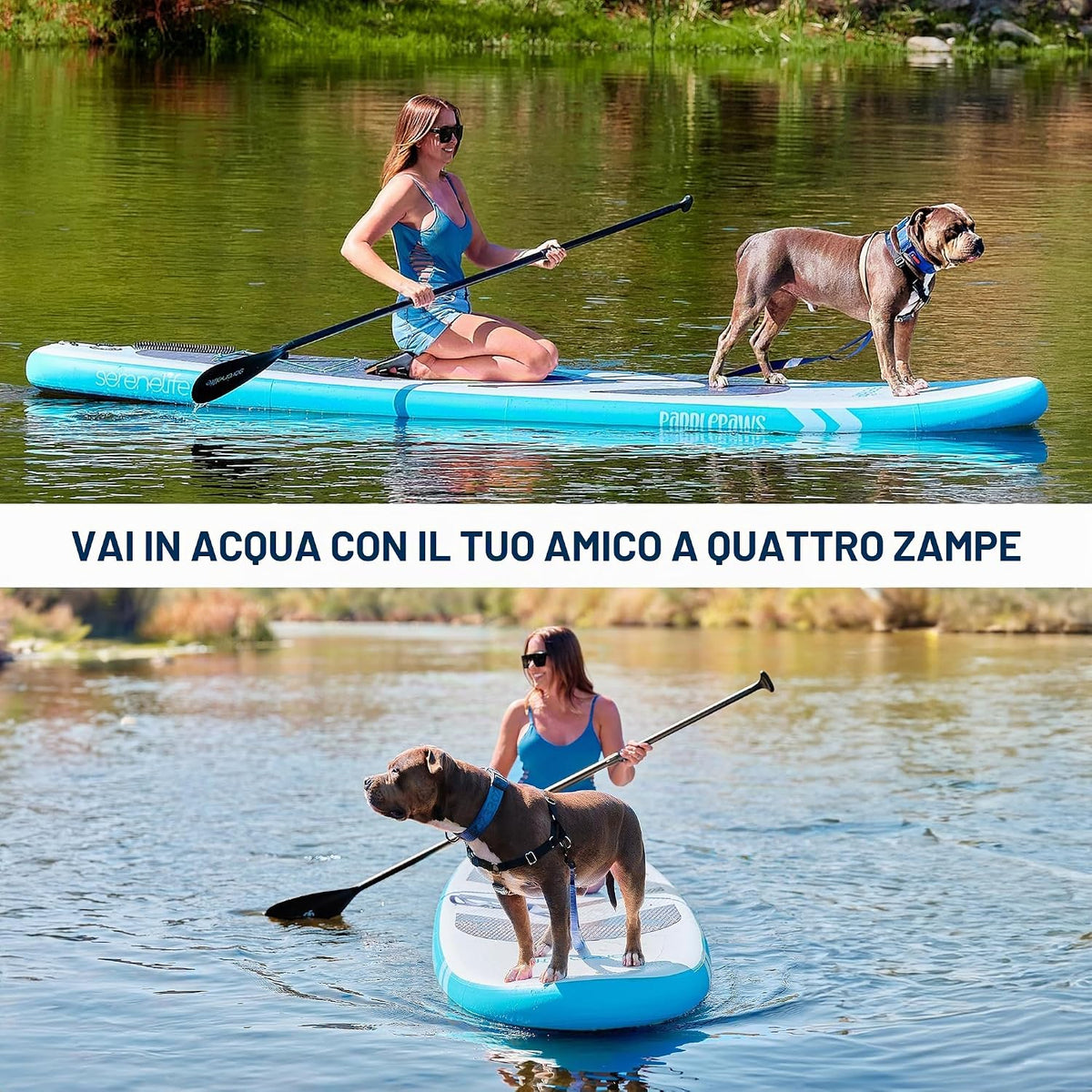 SereneLife SLSPUW100 Tavola da SUP Gonfiabile XL