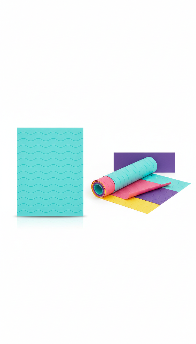 Aqua groove grip shelf liner sheet