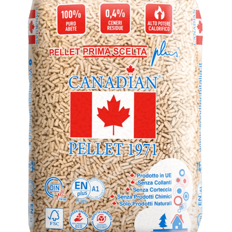 Canadian Pellet Bancale 72 Sacchi x 15 kg Abete